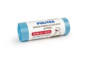 PULITEX SACCO FAMIGLIA AZZURRO 50X60 PZ20 AZZURRO 30LT 20PZ