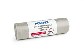 PULITEX SACCO COND TRASPARENTE 70X110 PZ10 TRASPARENTE 110LT 10P