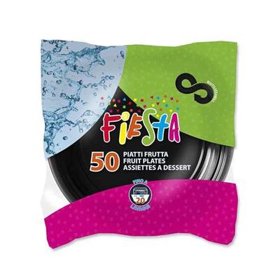 ARISTEA PIATTO DESSERT 170MM RIUT.FIESTA NERO 50PZ