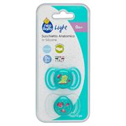 NEO BABY SUCCHIETTO SILICONE MINI DINO VERDE 2PZ