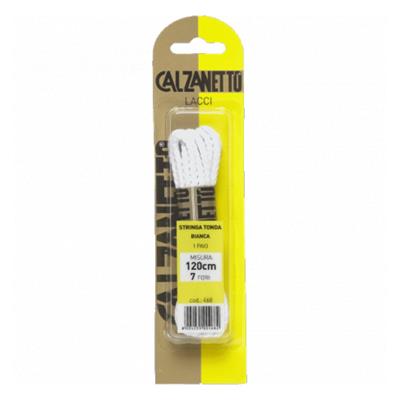 CALZANETTO STRINGA TONDA 1 PAIO BIANCO 120 CM
