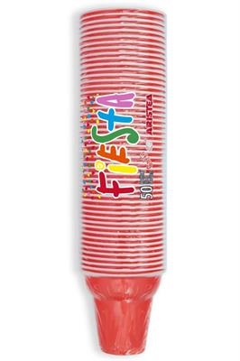 ARISTEA BICCHIERI CAFFE' BICOLOR FIESTA ROSSO 50PZ