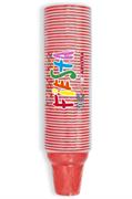 ARISTEA BICCHIERI CAFFE' BICOLOR FIESTA ROSSO 50PZ