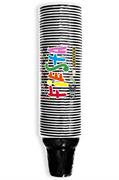 ARISTEA BICCHIERI CAFFE' BICOLOR FIESTA NERO 50PZ