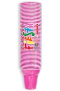 ARISTEA BICCHIERI CAFFE' BICOLOR FIESTA FUCSIA 50PZ