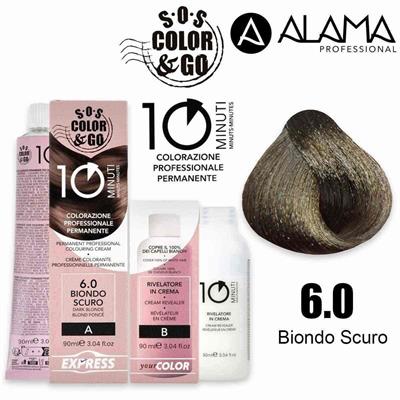 SOS COLOR&GO COLORAZIONE PROF.10MIN 6.0 DUO SET 90ML+90ML
