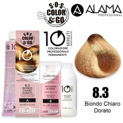SOS COLOR&GO COLORAZIONE PROF.10MIN 8.3 DUO SET 90ML+90ML