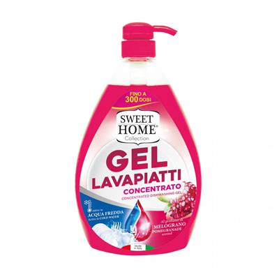 SWEET HOME GEL LAVAPIATTI ANTIBATTERICO C/DISPENSER MELOGRANO 10