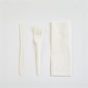 MONO GREEN KIT COLTELLO+FORCHETTA+TOVAGLIOLO IMBUSTATO