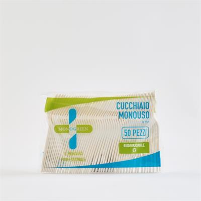 MONO GREEN CUCCHIAIO IN CPLA MONOUSO 50PZ