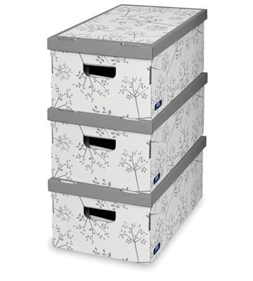 DOMOPAK LIVING SET 3 SCATOLE AUTOMONTANTI DECOR* 29X52X20 3PZ 91