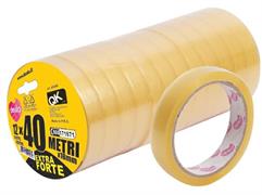 DEALO NASTRO ADESIVO 40MT TRASPARENTE LARGH.18MM40MIC