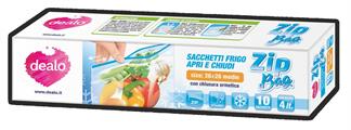 DEALO ZIP BAG 10 SACCHETTI 26*28CM LDPE SPESSORE 50 MICRON
