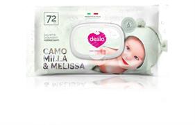 DEALO SALVIETTINE IGIEN.BABY 72PZ.CAMOMILLA E MELISSA GOFFRATE
