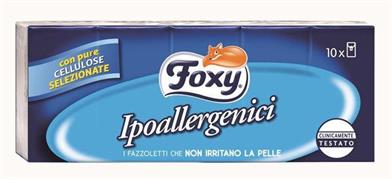 FOXY FAZZOLETTI IPOALLEGENICI 10PZ 4VELI