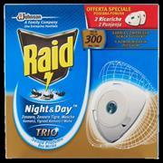 RAID NIGHT & DAY TRIO DOPPIA RICARICA 2 RIC.