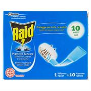 RAID PIASTRINE ANTIZANZARE BASE 1B+10 P
