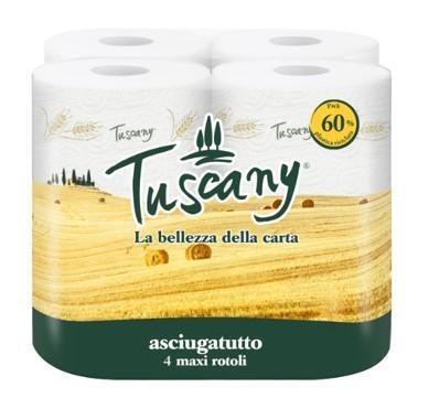 TUSCANY ASCIUGATUTTO MAXI 2 VELI 4 ROTOLI