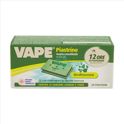 VAPE RICARICA PIASTRINE VERDE ESSENZA 20 PZ