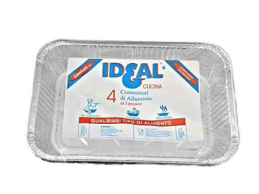 IDEAL CONTENITORE 2 PORZIONI S/COP PZ 4 00101