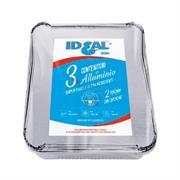 IDEAL CONTENITORE 2 PORZIONI C/COP RIP PZ 3 0108R