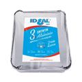 IDEAL CONTENITORE 2 PORZIONI C/COP RIP PZ 3 0108R