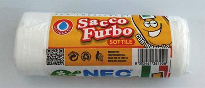 NEC SACCO CON MANICI HD BIANCO PROFUMATO 52X65 15PZ