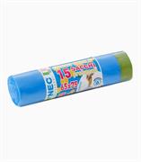 NEC SACCO CON MANICI HD AZZURRO PROFUMATO 52X65 15PZ
