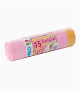 NEC SACCO CON MANICI HD ROSA PROFUMATO 52X65 15PZ