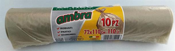 NEC SACCO PLT AMBRA 72X110 110LT 10PZ