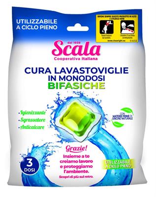 SCALA CURA LAVASTOVIGLIE MONODOSE BIFASICO 3X25GR