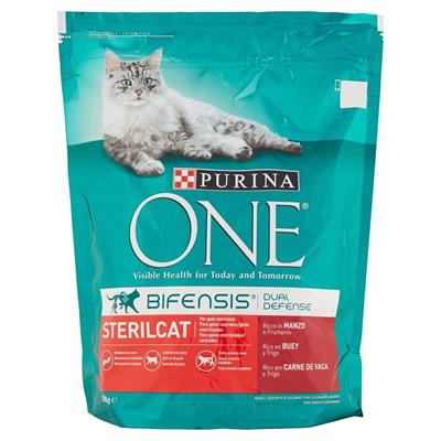 PURINA ONE STERILCAT MANZO e FRUMENTO BIFENSIS 800 G