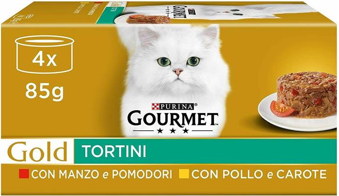 GOURMET GOLD TORTINI POLLOeCAROTE MANZOePOMODORI 4X85G IT