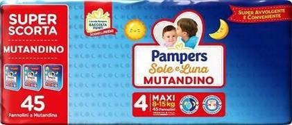 PAMPERS PANNOLINI SOLE E LUNA MUTANDINO MAXI X 45 TRIO