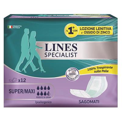 LINES SPECIALIST ASSORBENTI SAGOMATI X12