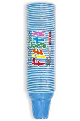 ARISTEA BICCHIERI CAFFE' BICOLOR FIESTA AZZURRO 50PZ