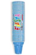 ARISTEA BICCHIERI CAFFE' BICOLOR FIESTA AZZURRO 50PZ