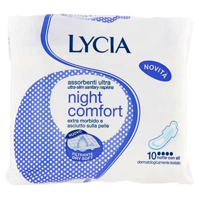 LYCIA ASSORBENTI ULTRA NOTTE CON ALI PZ 10