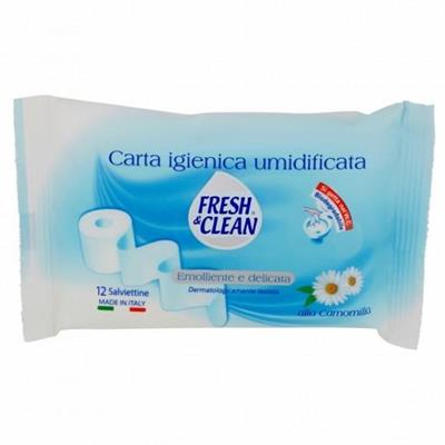 FRESH&CLEAN CARTA IGIENICA UMIDIFICATA POCKET 12PZ