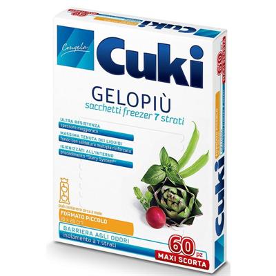 CUKI GELOPIU' MAXI SCORTA PICCOLI 7 STRATI CM18X28 LT 1.5 60PZ 2