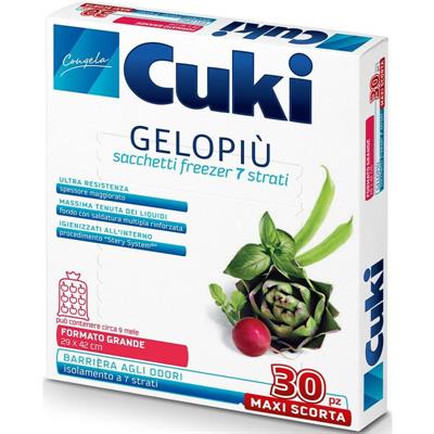 CUKI GELOPIU' MAXI SCORTA GRANDI 7 STRATI CM29X42 LT 6.0 30PZ 20