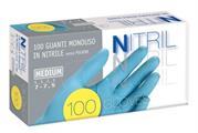 NITRIL GUANTO POWDER FREE BLU MONOUSO TAGLIA M 100PZ ENLX
