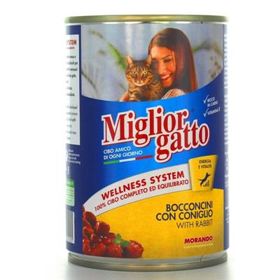 MIGLIORGATTO BOCCONCINICONIGLIO 405GR