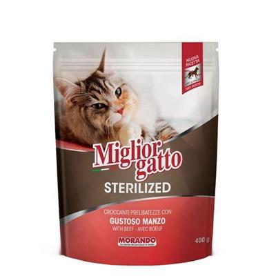 MIGLIORGATTO STERILIZEDCROCCANTINI MANZO GUSTOSO 400GR