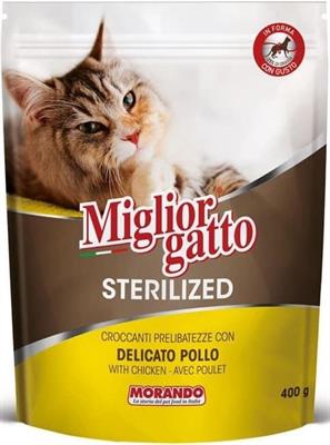 MIGLIORGATTO STERILIZEDCROCCANTINI POLLO DELICATO 400GR
