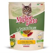 MIGLIORGATTO CROCC.400GR.ORZO/PISELLI