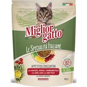 MIGLIORGATTO CROCC.400GR.MANZO/AVE/BARB.