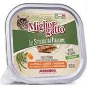MIGLIORGATTO PATE'100GR.POL/CAROT/FAGIOL