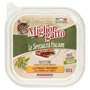 MIGLIORGATTO PATE'100GR.POLLO/TACCHINO