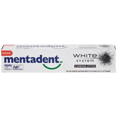 MENTADENT DENTIFRICIO WHITE SYSTEM CARBONE ATT 75ML